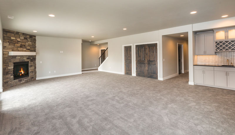 Newly finished basement