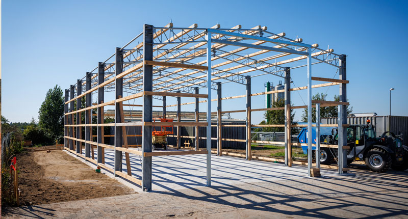 Warehouse under construction